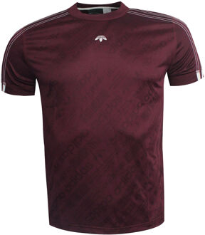 adidas by Alexander Wang Heren Burgundy T-shirt Rood