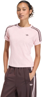 adidas Cali T-shirts Dames - Roze - Maat 40 - Katoen Jersey Pink
