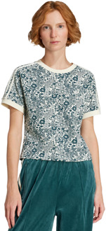 adidas Cali T-shirts Dames - Wit - Maat 32 - Mesh/Synthetisch White