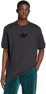 adidas Cali T-shirts Heren - Zwart - Maat S - Katoen Jersey Black