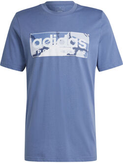 adidas Camo Graphic 2 T-shirt Heren blaugrau - M