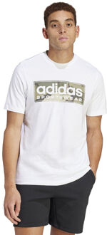 adidas Camo Graphic 2 T-shirt Heren wit - S,M,L,XL