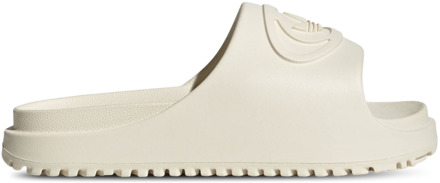 adidas Campus Slippers en Sandalen Dames - Wit - Maat 40 2/3 - Mesh/Synthetisch White