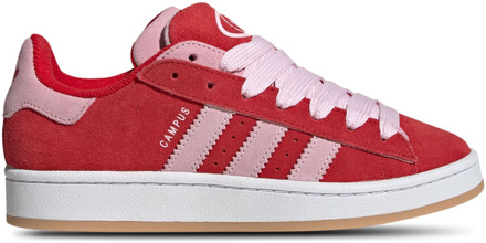 adidas Campus Sneakers Dames - Rood - Maat 37 1/3 - Leer Red