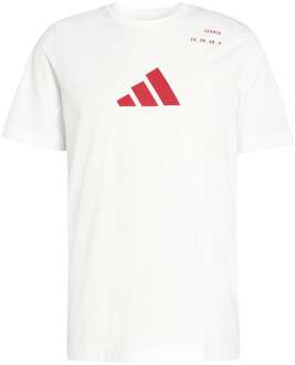 adidas Category Graphic T-shirt Heren-wit - S,M,L,XL,XXL