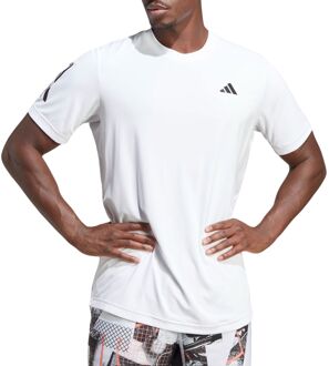 adidas Club 3-Stripes Shirt Heren wit - zwart