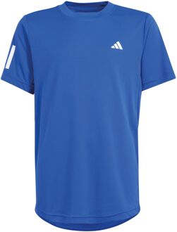 adidas Club 3-Stripes Shirt Junior blauw - wit - 140