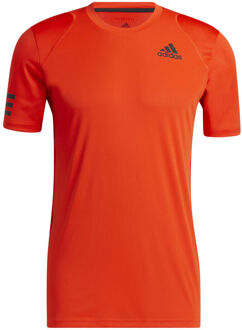 adidas Club 3 Stripes T-shirt Heren oranje