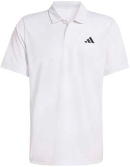 adidas Club Graphic Polo Heren-wit - S