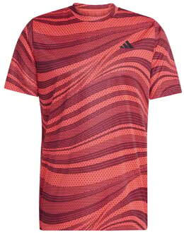 adidas Club Graphic T-shirt Heren-Oranje,Rood - S