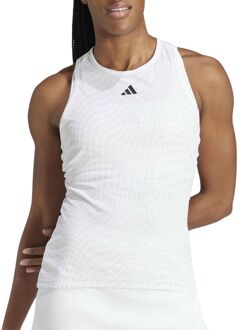 adidas Club Graphic Tanktop Dames wit - M