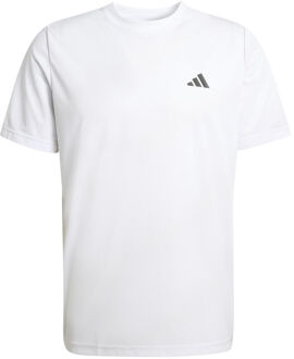 adidas Club Graphik T-shirt Heren-wit - L