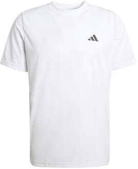 adidas Club Graphik T-shirt Heren-wit - M
