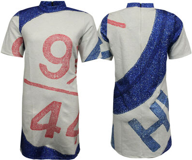 adidas Collective Memories Vrouwen Wit T-shirt Jurk - maat EU 39/ UK 6 Veelkleurig