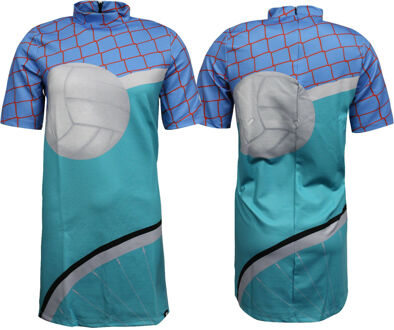 adidas Collective Memories Womens Blauw T-shirt Jurk Veelkleurig