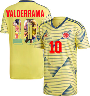 adidas Colombia Shirt Thuis 2019-2021 +Valderrama 10 (Gallery Style) - 46