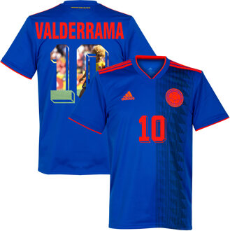adidas Colombia Shirt Uit 2018-2019 + Valderrama 10 (Gallery Style) - 50