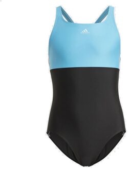 adidas Colorblock 3-Stripes Badpak Meisjes 164 Zwart dessin