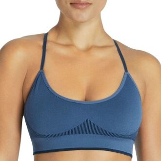 adidas Contour Seamless Bralette Blauw - X-Small,Small,Medium,Large,X-Large