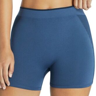 adidas Contour Seamless Short Blauw - X-Small,Small,Medium,Large