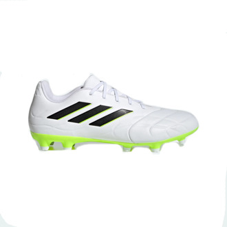adidas Copa Pure.3 FG Voetbalschoenen Senior wit - zwart - lime groen - 45 1/3