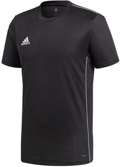 adidas Core 18  Sportshirt Heren - Black/White - Maat S