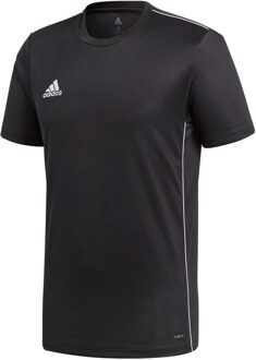 adidas Core 18  Sportshirt Heren - Black/White - Maat XS