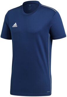 adidas Core 18  Sportshirt Heren - Dark Blue/White - Maat S