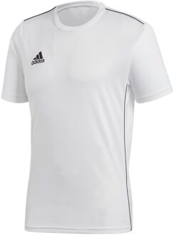 adidas Core 18  Sportshirt Heren - White/Black - Maat S