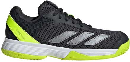 adidas Courtflash Tennisschoenen Kinderen-Zwart,Limoen - 28.5