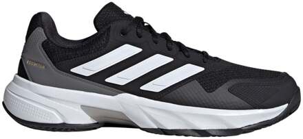adidas CourtJam Control 3 Clay Tennisschoenen Heren zwart - wit - grijs - 43 1/3