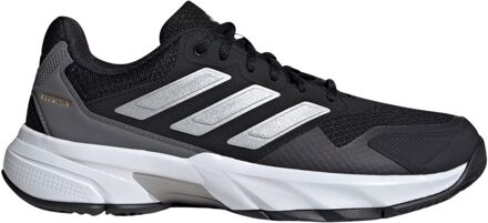 adidas CourtJam Control 3 Tennisschoenen Dames zwart - grijs - zilver - 37 1/3