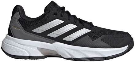 adidas CourtJam Control 3 Tennisschoenen Dames zwart - grijs - zilver - 39 1/3