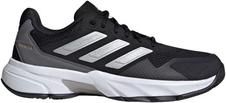 adidas CourtJam Control 3 Tennisschoenen Dames zwart - grijs - zilver - 41 1/3