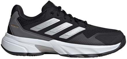 adidas CourtJam Control 3 Tennisschoenen Dames zwart - grijs - zilver - 42 2/3