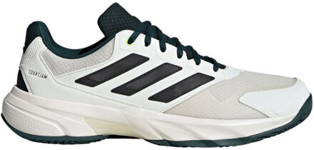 adidas CourtJam Control 3 Tennisschoenen Heren-Crème,Zwart - 44 2/3,46,46 2/3,47 1/3,48,48 2/3,49 1/3