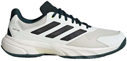 adidas CourtJam Control 3 Tennisschoenen Heren-Crème,Zwart - 50