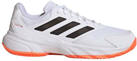 adidas CourtJam Control 3 Tennisschoenen Heren-wit, oranje - 40,40 2/3,41 1/3,42,42 2/3,43 1/3,44,44 2/3,45 1/3,46,46 2/3,47 1/3,48,48 2/3,50