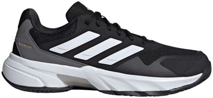 adidas CourtJam Control 3 Tennisschoenen Heren zwart - wit - grijs - 42 2/3