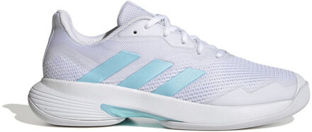 adidas CourtJam Control Tennisschoenen Dames-Wit,Turkoois - 36,36 2/3,37 1/3,38,38 2/3