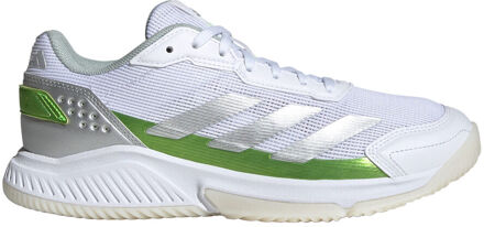 adidas Courtquick Padel Schoen Dames-Wit,Zilver - 36,36 2/3,38,38 2/3,40,41 1/3