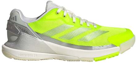 adidas Crazyquick LS Padel Schoen Dames-Neongeel,Zilver - 37 1/3