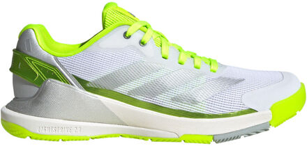 adidas Crazyquick LS Padel Schoen Dames-Wit,Neongeel - 36,36 2/3,38