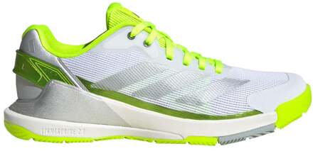 adidas Crazyquick LS Padel Schoen Dames-Wit,Neongeel - 38 2/3