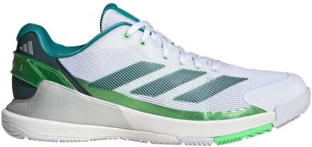 adidas Crazyquick LS Padel Schoen Heren-Wit,Groen - 49 1/3