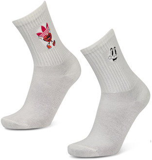 adidas Crew 2 Pack Sokken Unisex - Wit - Maat 43-45 White