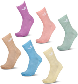 adidas Crew 6 Pack Sokken Unisex - Blauw - Maat 40-42 Blue