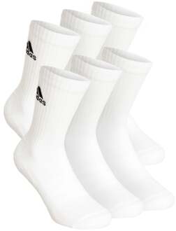 adidas Crew Sportswear Ankle Sportsokken Verpakking 6 Stuks wit - 34-36