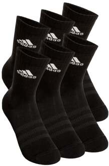 adidas Crew Sportswear Ankle Sportsokken Verpakking 6 Stuks-Zwart,Wit - 49-51