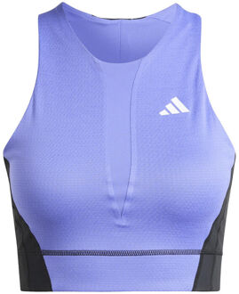 adidas Crop Pro Tanktop Dames-Mauve,Veelkleurig - L